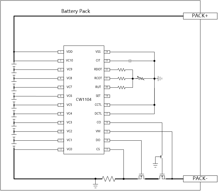 CW1104 ´ø³äµç¹ýÁ÷±£»£»¤µÄ7~10´®±£»£»¤Ð¾Æ¬